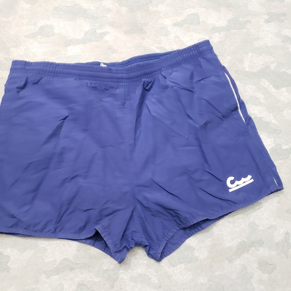 Vintage Cheetah By Mervyn's Shorts Mens Medium Blue Drawstring